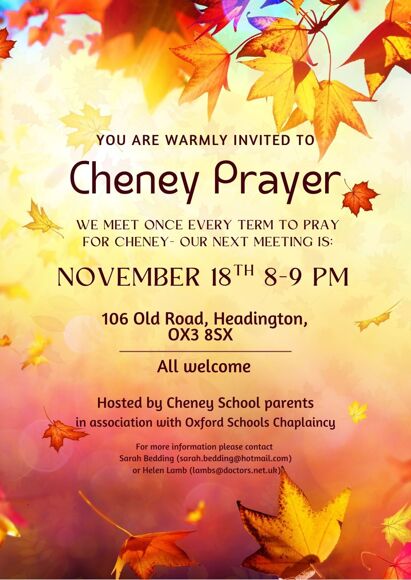 Cheney Prayer November